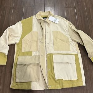 Zara oversized patch jacket